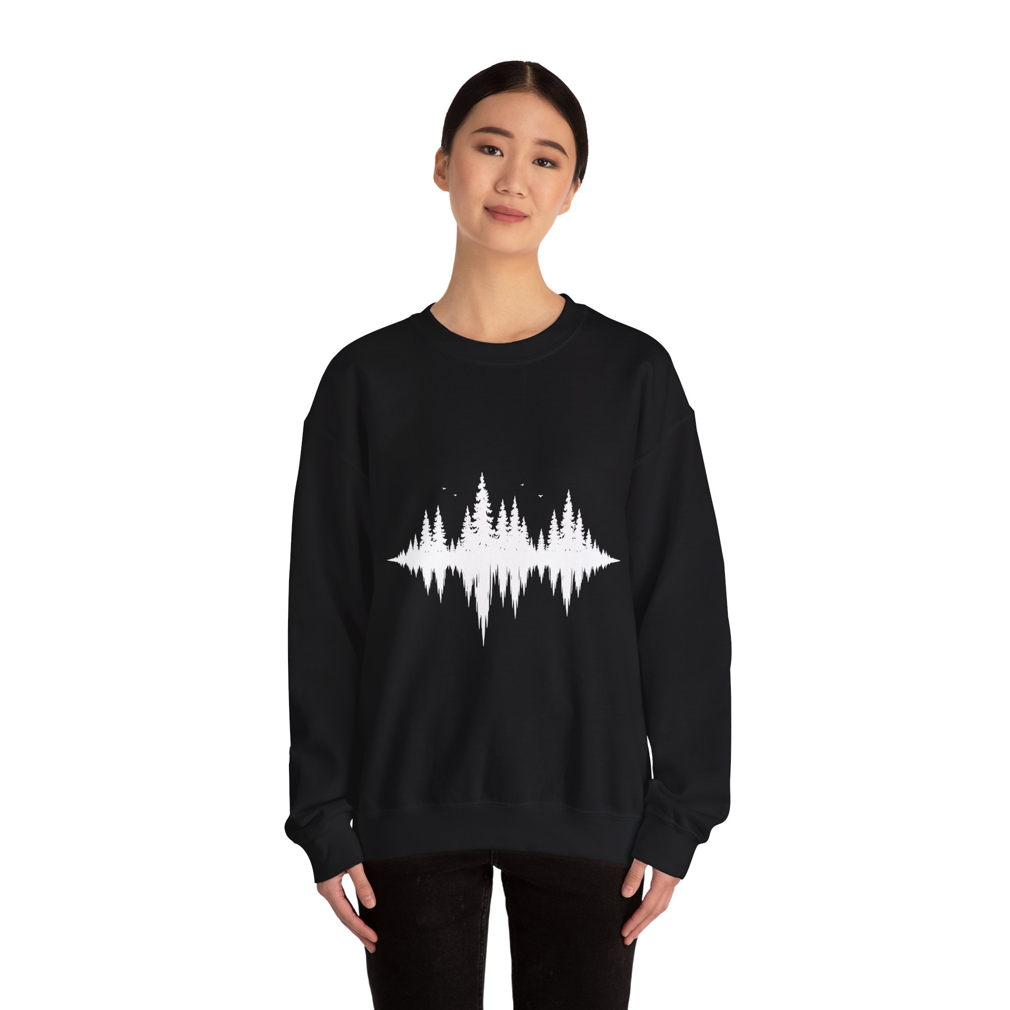 Nature Signal Sweatshirt – Soft Fleece Unisex Crewneck, Minimal Nature Graphic Cozy Pullover 9 Nature Signal Sweatshirt – Soft Fleece Unisex Crewneck, Minimal Nature Graphic Cozy Pullover - Image 8