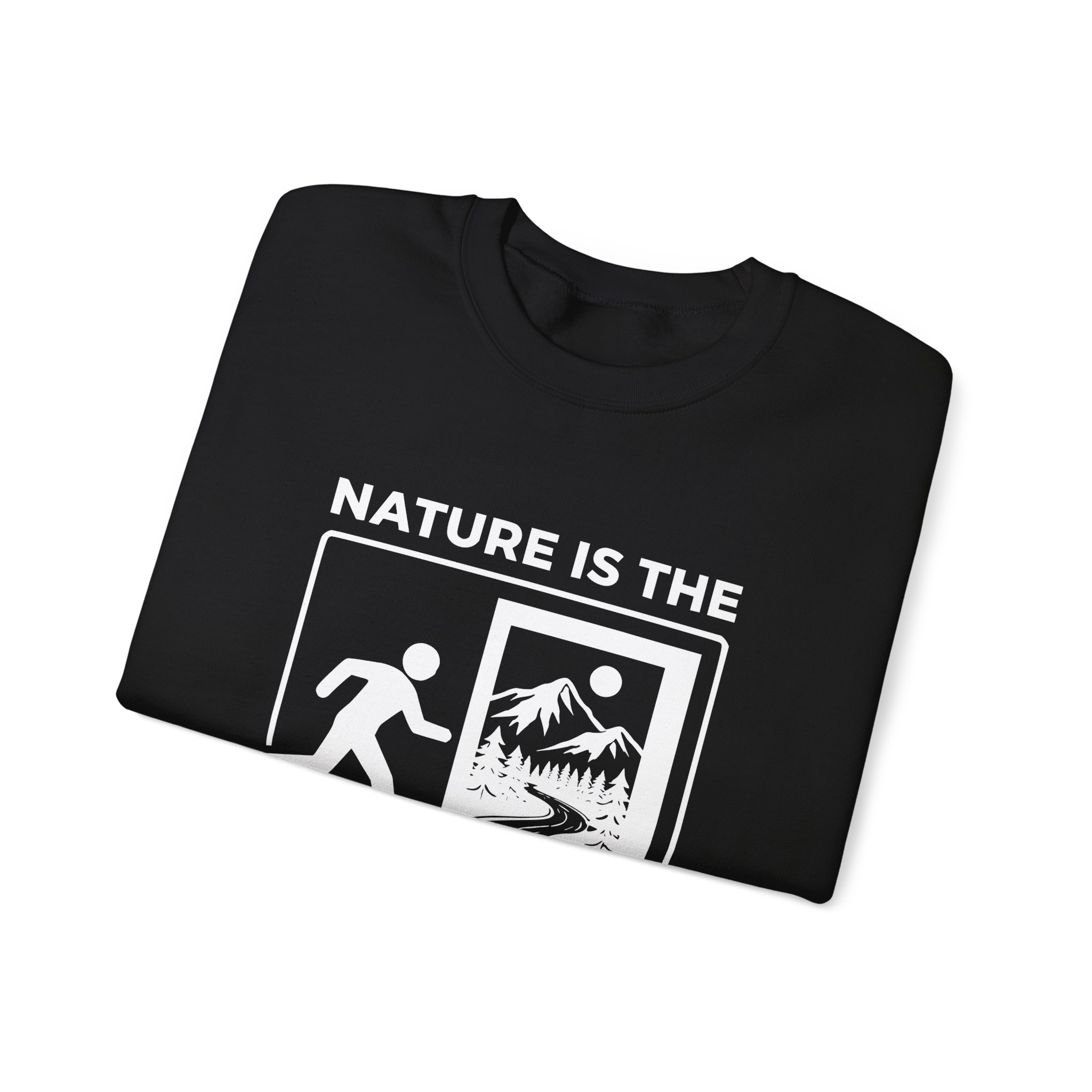 Nature Is The Exit Sweatshirt – Soft Fleece Unisex Crewneck, Nature Quote Graphic Cozy Pullover 8 Nature Is The Exit Sweatshirt – Soft Fleece Unisex Crewneck, Nature Quote Graphic Cozy Pullover - Image 7