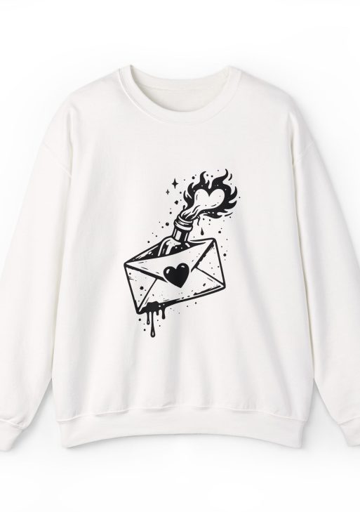 Love Letter Valentine’s Day Sweatshirt – Romantic February 14 Love Note Design, Cute Unisex Crewneck Gift