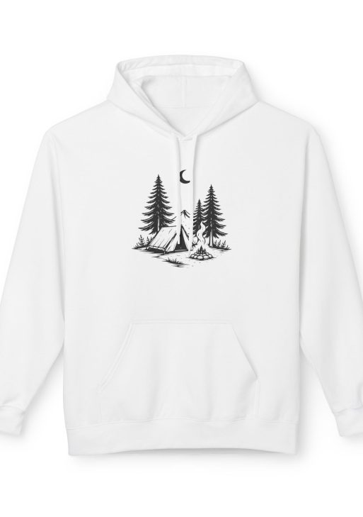 Nature Camp Art Print – Outdoor Camping Illustration, Mountain Forest Adventure Design for Wall Art & Apparel