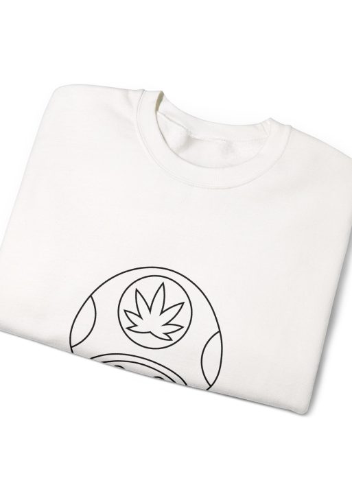 Mushroom High Graphic Sweatshirt – Soft Fleece Crewneck, Psychedelic Trippy Unisex Pullover