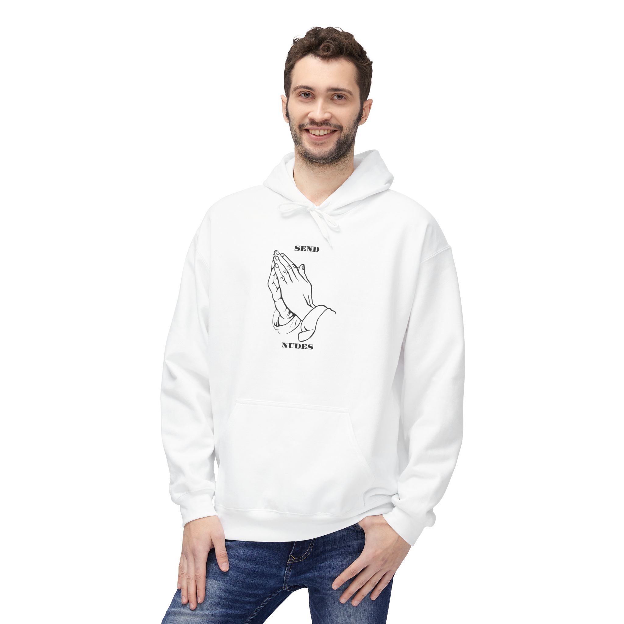Praying Hands Meme Typography Design – Internet Humor Text Graphic, Playful Streetwear Statement Art 4 Praying Hands Meme Typography Design – Internet Humor Text Graphic, Playful Streetwear Statement Art - Image 3