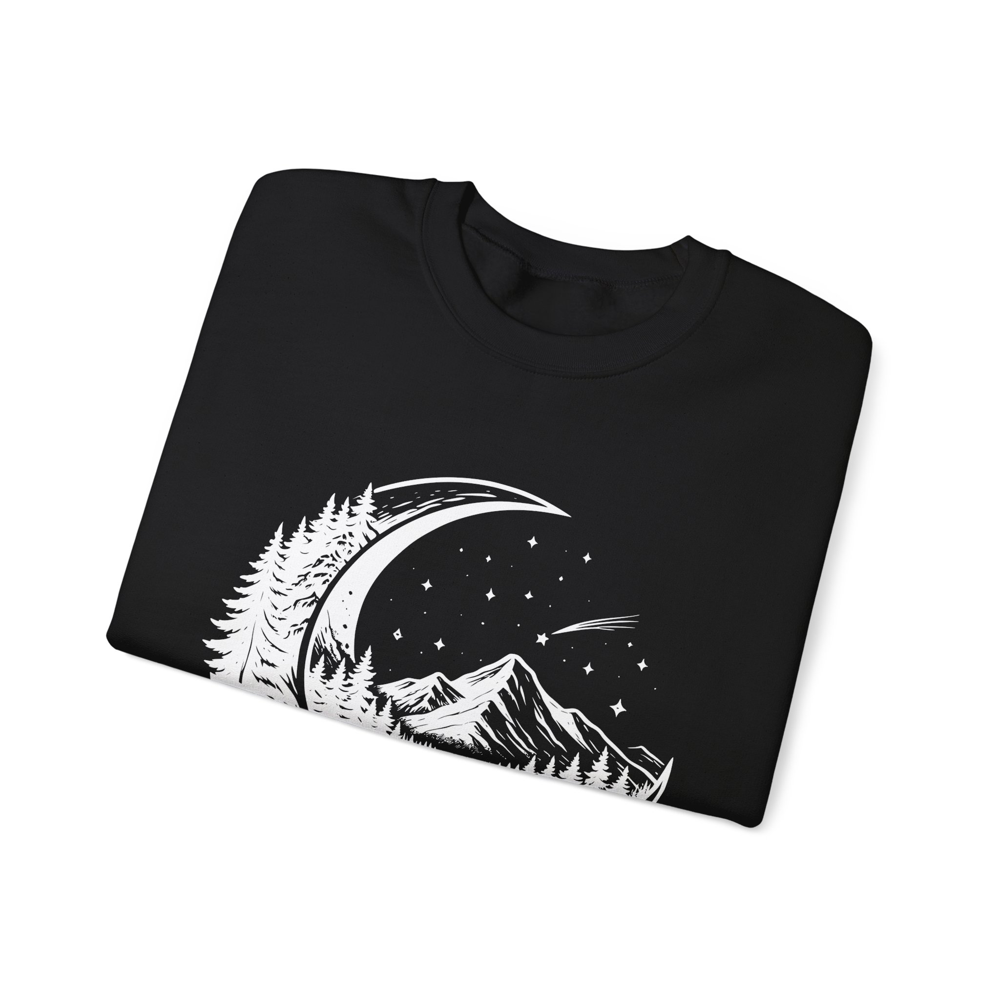 Nature Crescent Moon Sweatshirt – Soft Fleece Unisex Crewneck, Minimal Mystical Graphic Pullover for Streetwear 8 Nature Crescent Moon Sweatshirt – Soft Fleece Unisex Crewneck, Minimal Mystical Graphic Pullover for Streetwear - Image 7