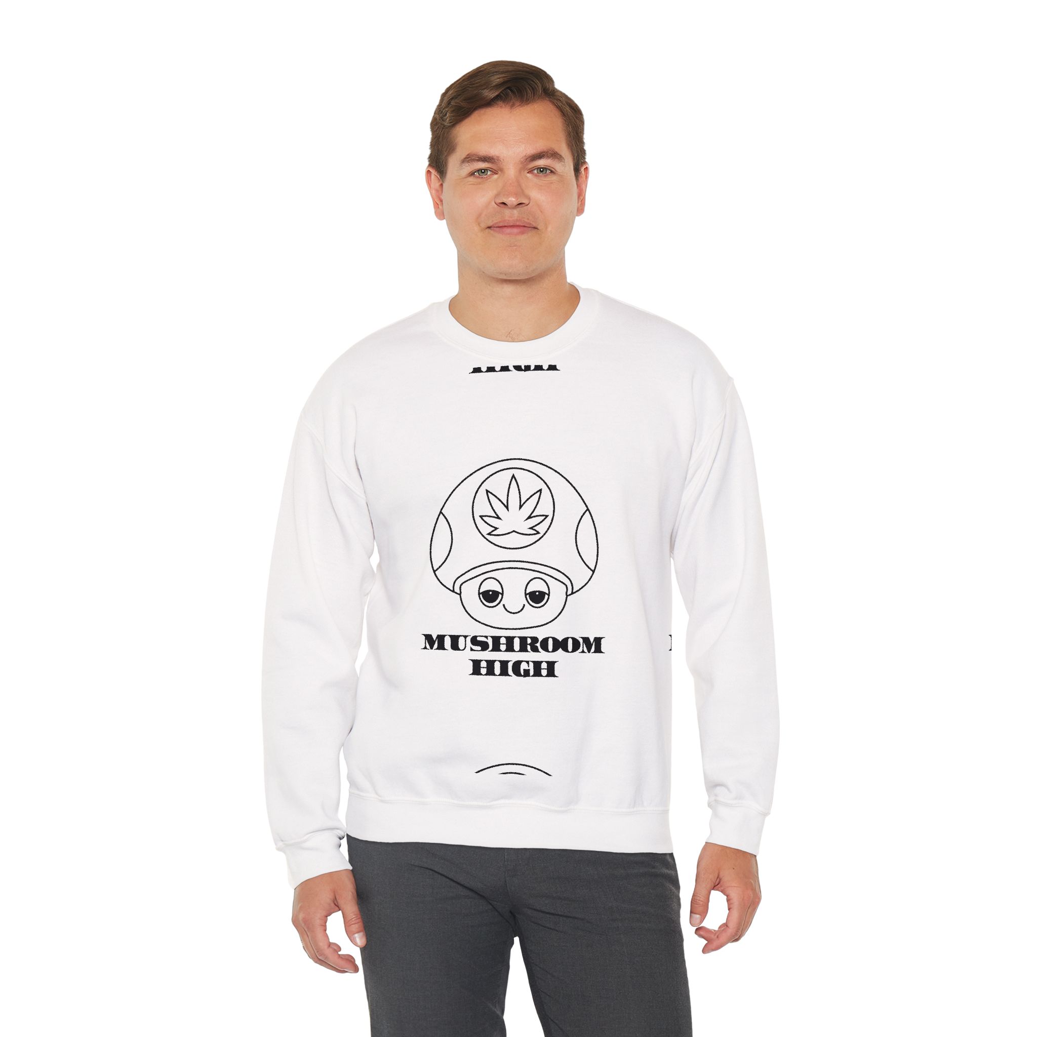 Mushroom High Graphic Sweatshirt – Soft Fleece Crewneck, Psychedelic Trippy Unisex Pullover 4 Mushroom High Graphic Sweatshirt – Soft Fleece Crewneck, Psychedelic Trippy Unisex Pullover - Image 3