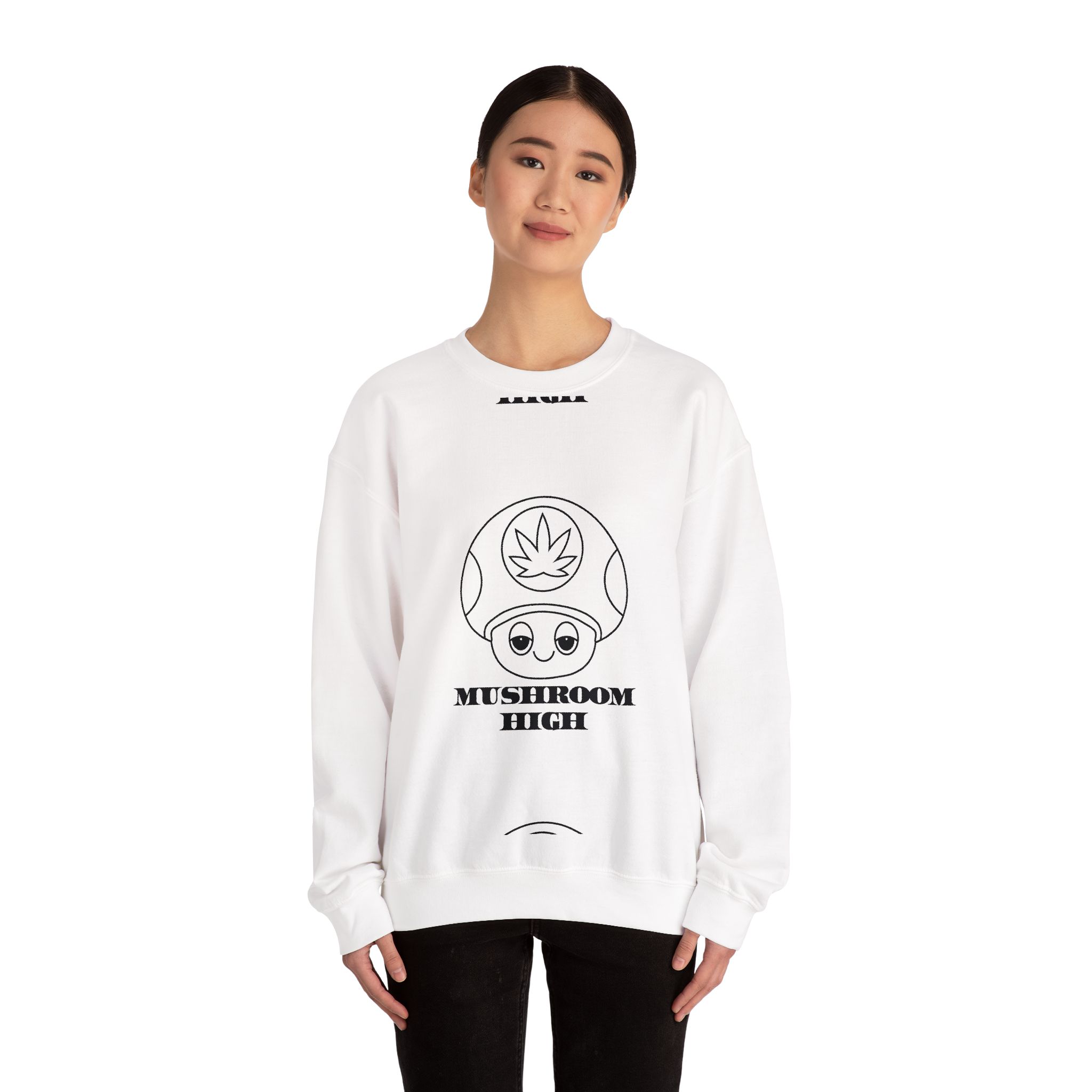 Mushroom High Graphic Sweatshirt – Soft Fleece Crewneck, Psychedelic Trippy Unisex Pullover 3 Mushroom High Graphic Sweatshirt – Soft Fleece Crewneck, Psychedelic Trippy Unisex Pullover - Image 2