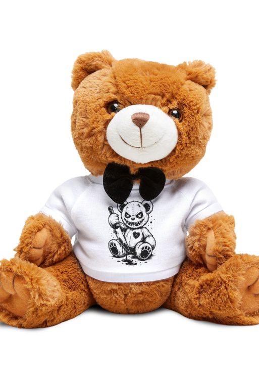 Gentle Love Teddy T-Shirt Plush Bear – Valentine’s Day Gift Cute Romantic Bear for Couples, Anniversary & February 14 Gift