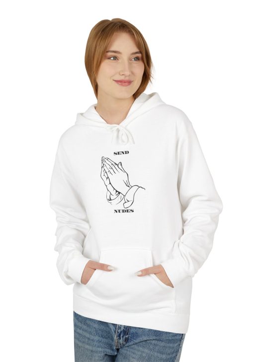 Praying Hands Meme Typography Design – Internet Humor Text Graphic, Playful Streetwear Statement Art
