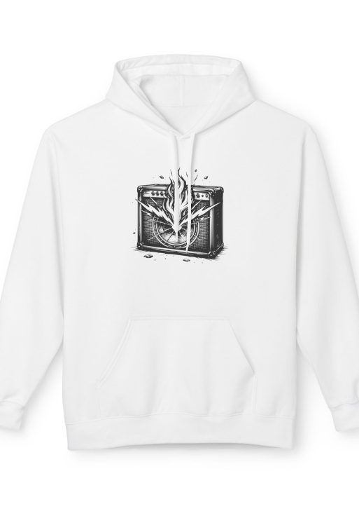 Boom Box Soft Fleece Hoodie – Retro Streetwear Unisex Hoodie with Old School Hip Hop Design