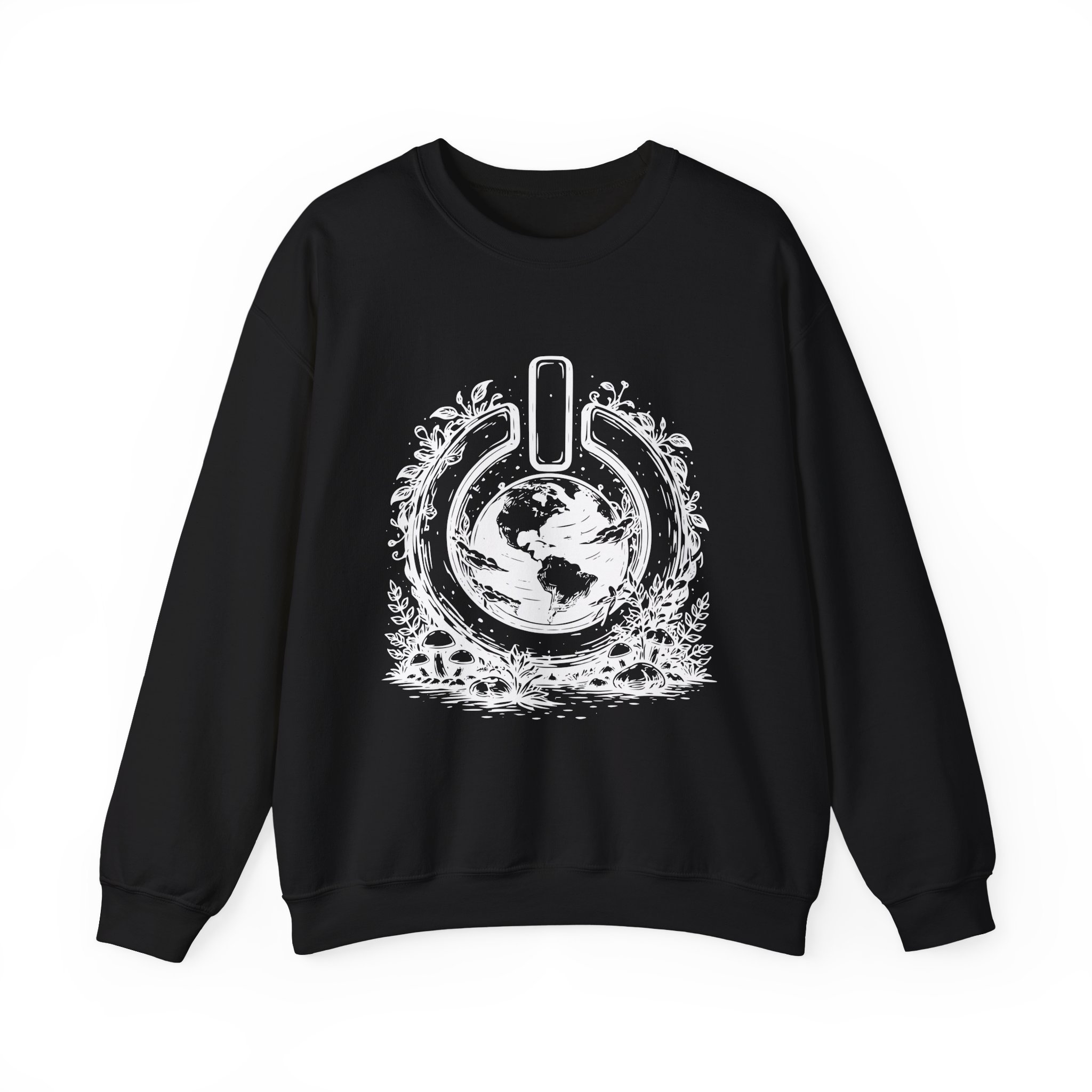 Nature Power Sweatshirt – Soft Fleece Unisex Crewneck, Minimal Nature Energy Graphic Cozy Pullover 7 Nature Power Sweatshirt – Soft Fleece Unisex Crewneck, Minimal Nature Energy Graphic Cozy Pullover - Image 6