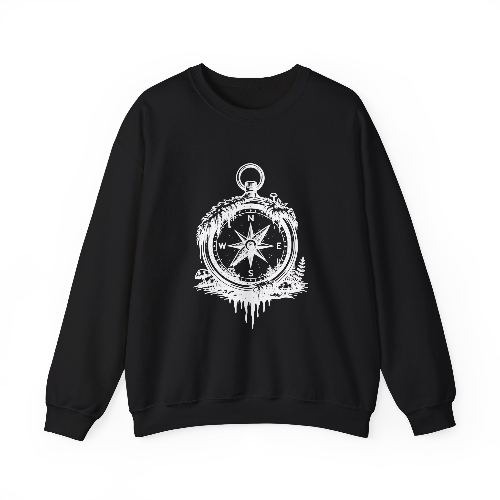 Nature Compass Sweatshirt – Soft Fleece Unisex Crewneck, Outdoor Adventure Compass Graphic Pullover 7 Nature Compass Sweatshirt – Soft Fleece Unisex Crewneck, Outdoor Adventure Compass Graphic Pullover - Image 6