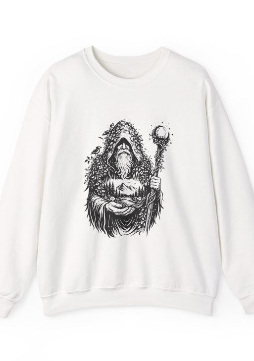 Keeper of the Nature Sweatshirt – Soft Fleece Unisex Crewneck, Nature Guardian Graphic Pullover Streetwear