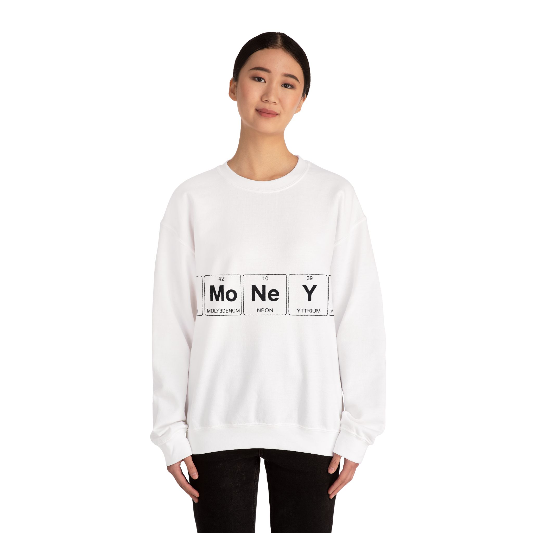 Money Periodic Table Sweatshirt – Soft Fleece Crewneck, Finance Science Graphic Unisex Pullover 3 Money Periodic Table Sweatshirt – Soft Fleece Crewneck, Finance Science Graphic Unisex Pullover - Image 2