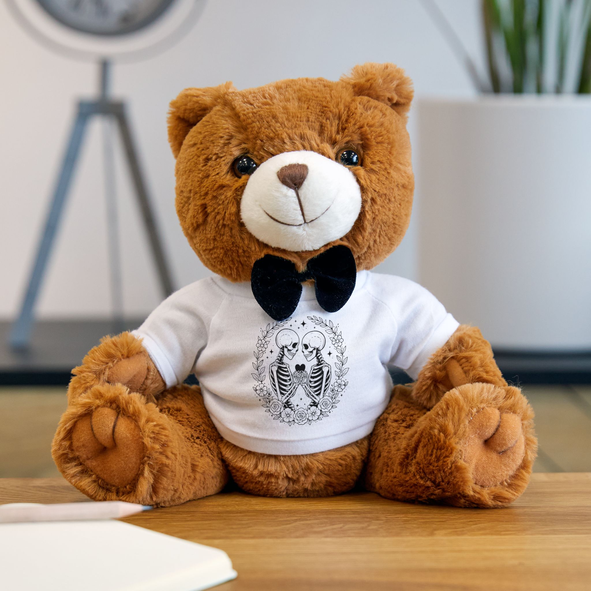 Forever Love Teddy – Valentine’s Day Teddy Bear with T-Shirt, Romantic Plush Gift for Her or Him, Cute Love Doll for February 14