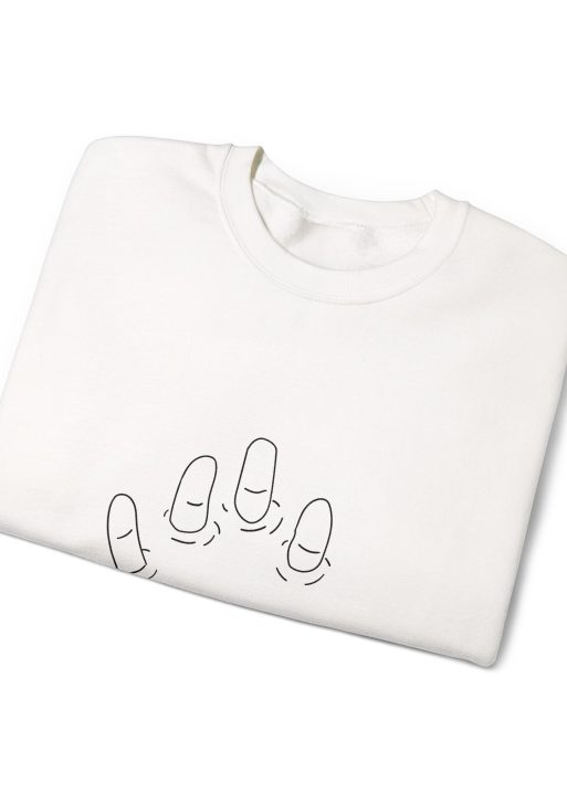 Drowning Hand Sweatshirt – Soft Fleece Dark Art Crewneck, Symbolic Streetwear Unisex Pullover