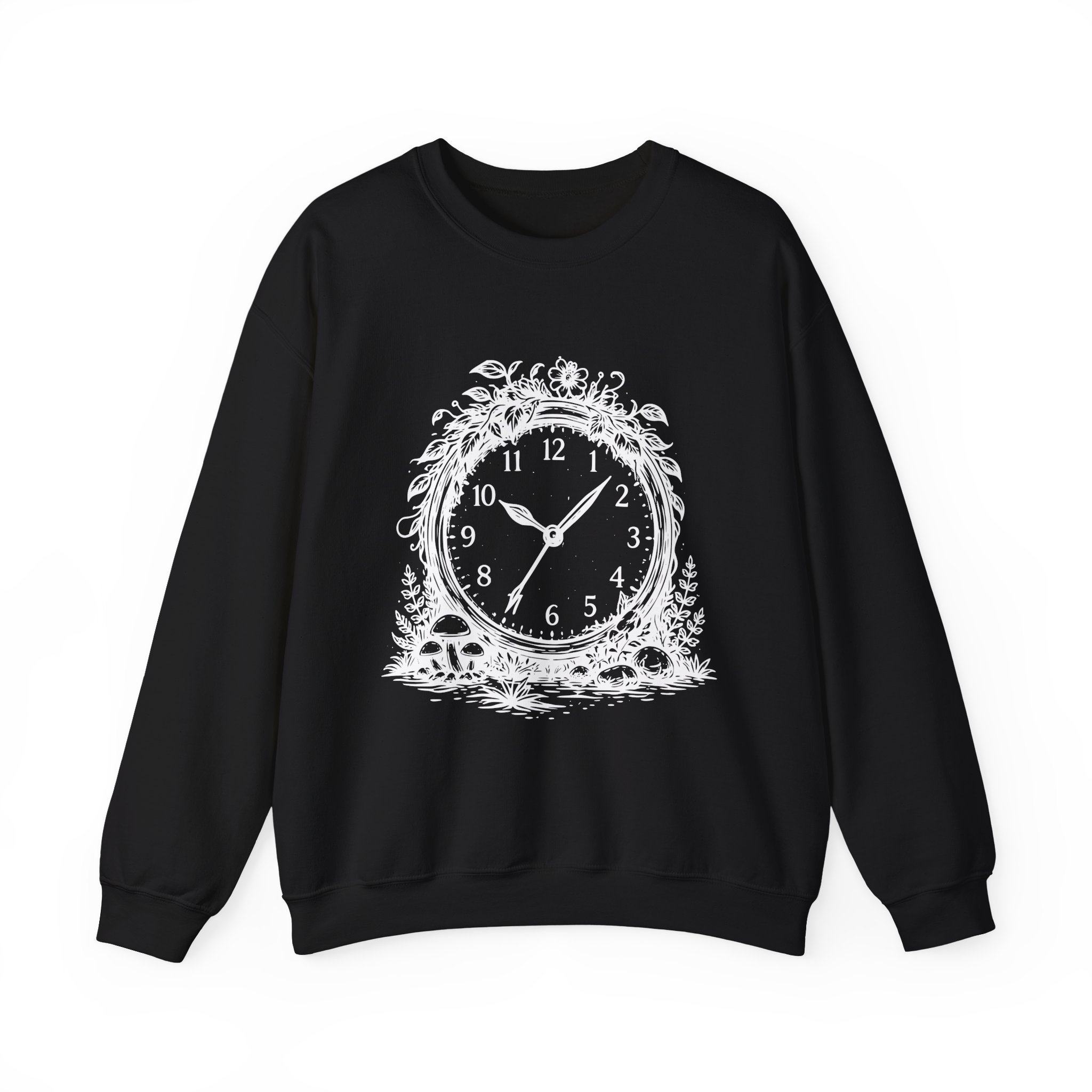 Nature Clock Sweatshirt – Soft Fleece Unisex Crewneck, Time and Nature Graphic Cozy Pullover 7 Nature Clock Sweatshirt – Soft Fleece Unisex Crewneck, Time and Nature Graphic Cozy Pullover - Image 6