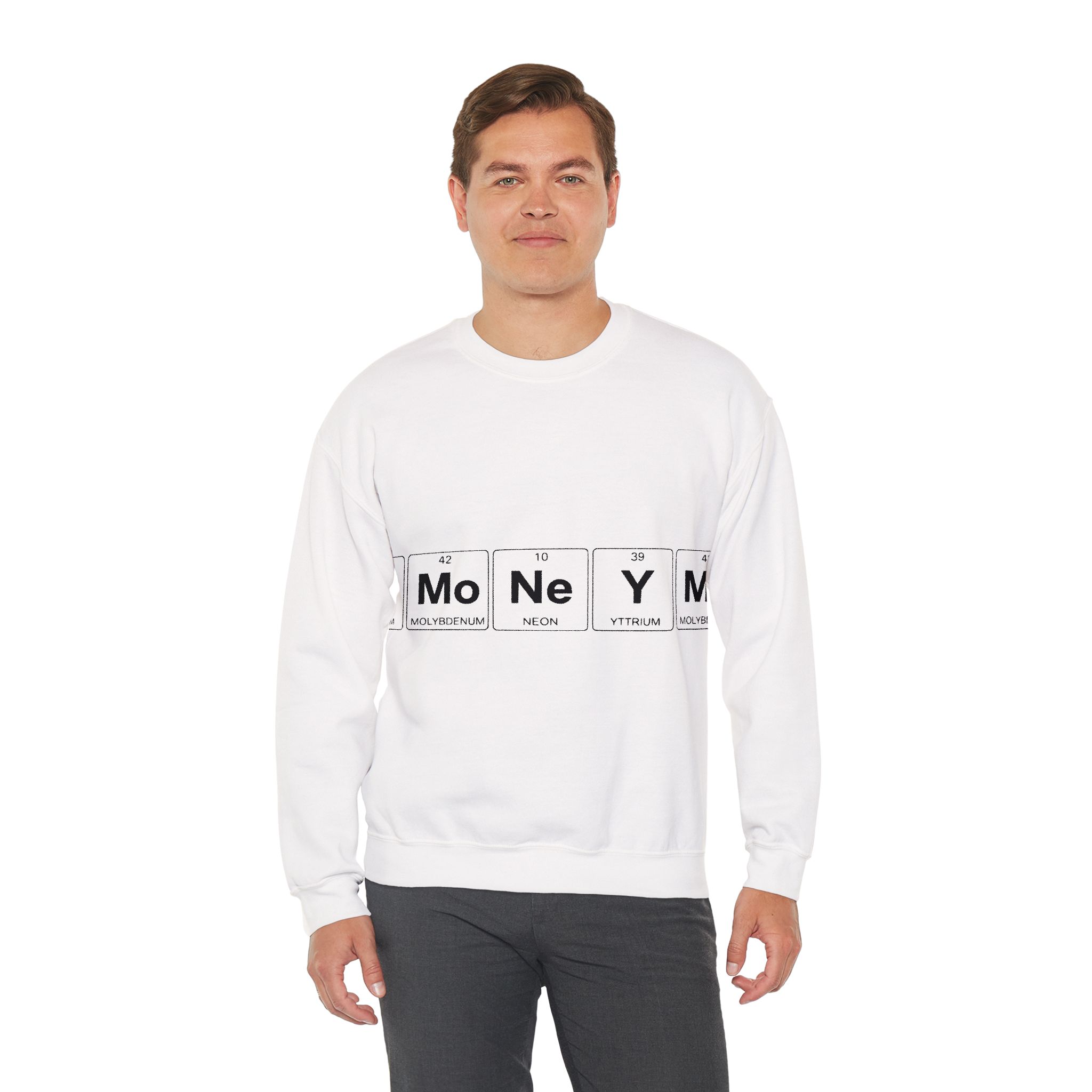 Money Periodic Table Sweatshirt – Soft Fleece Crewneck, Finance Science Graphic Unisex Pullover 4 Money Periodic Table Sweatshirt – Soft Fleece Crewneck, Finance Science Graphic Unisex Pullover - Image 3