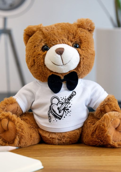 Forever Love Teddy Bear with T-Shirt – Valentine’s Day Gift Plush Bear for Couples, Romantic 14 February Love Doll