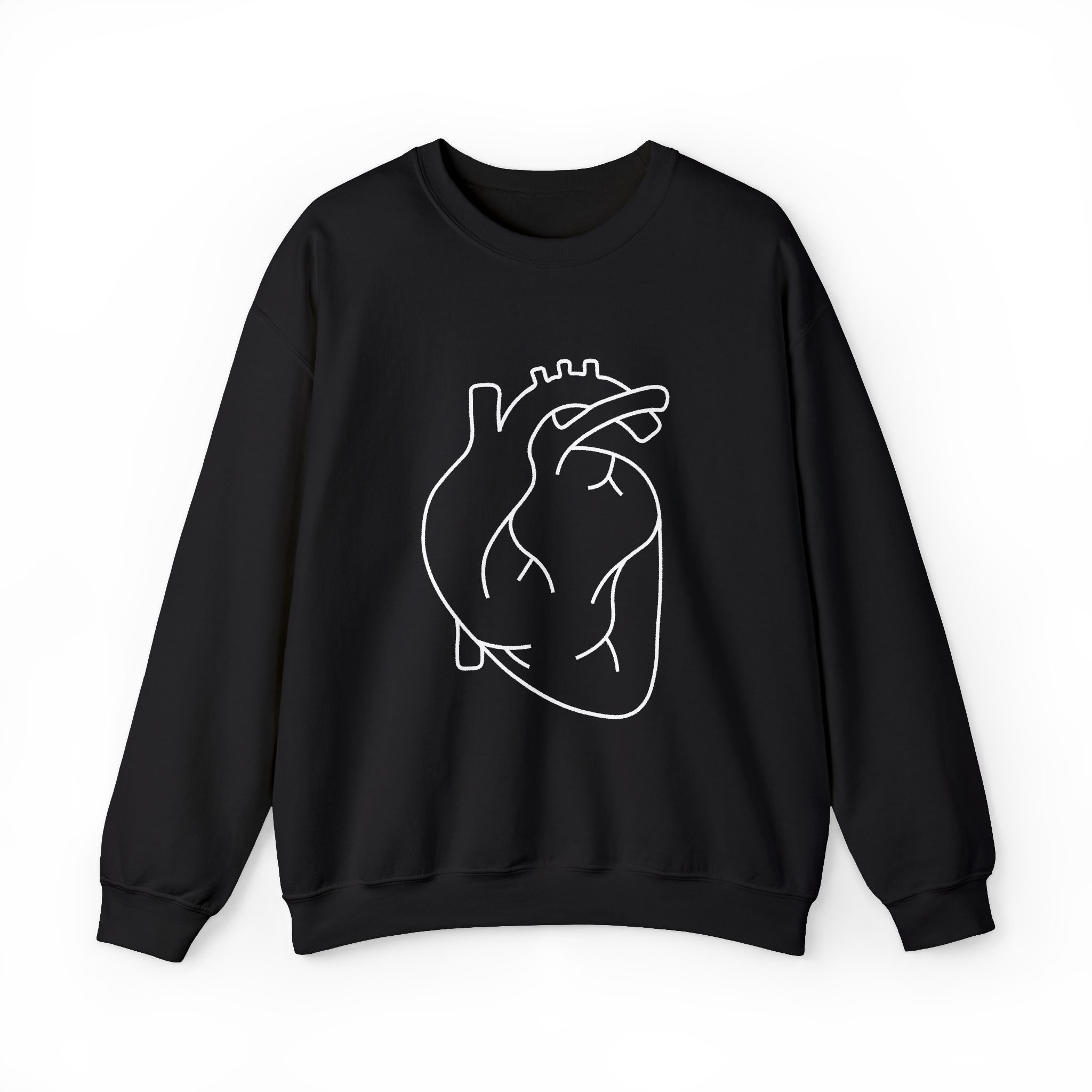 Heart Graphic Sweatshirt – Soft Fleece Love Design Crewneck, Minimal Unisex Pullover 7 Heart Graphic Sweatshirt – Soft Fleece Love Design Crewneck, Minimal Unisex Pullover - Image 6