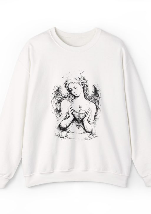 Fragile Virtue Valentine’s Day Sweatshirt – Soft Fleece Dark Romance Art, February 14 Unisex Emotional Crewneck