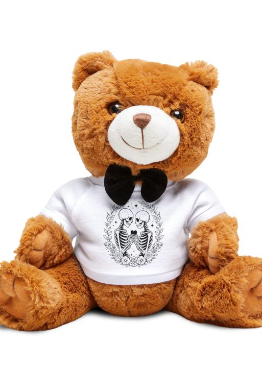 Forever Love Teddy – Valentine’s Day Teddy Bear with T-Shirt, Romantic Plush Gift for Her or Him, Cute Love Doll for February 14