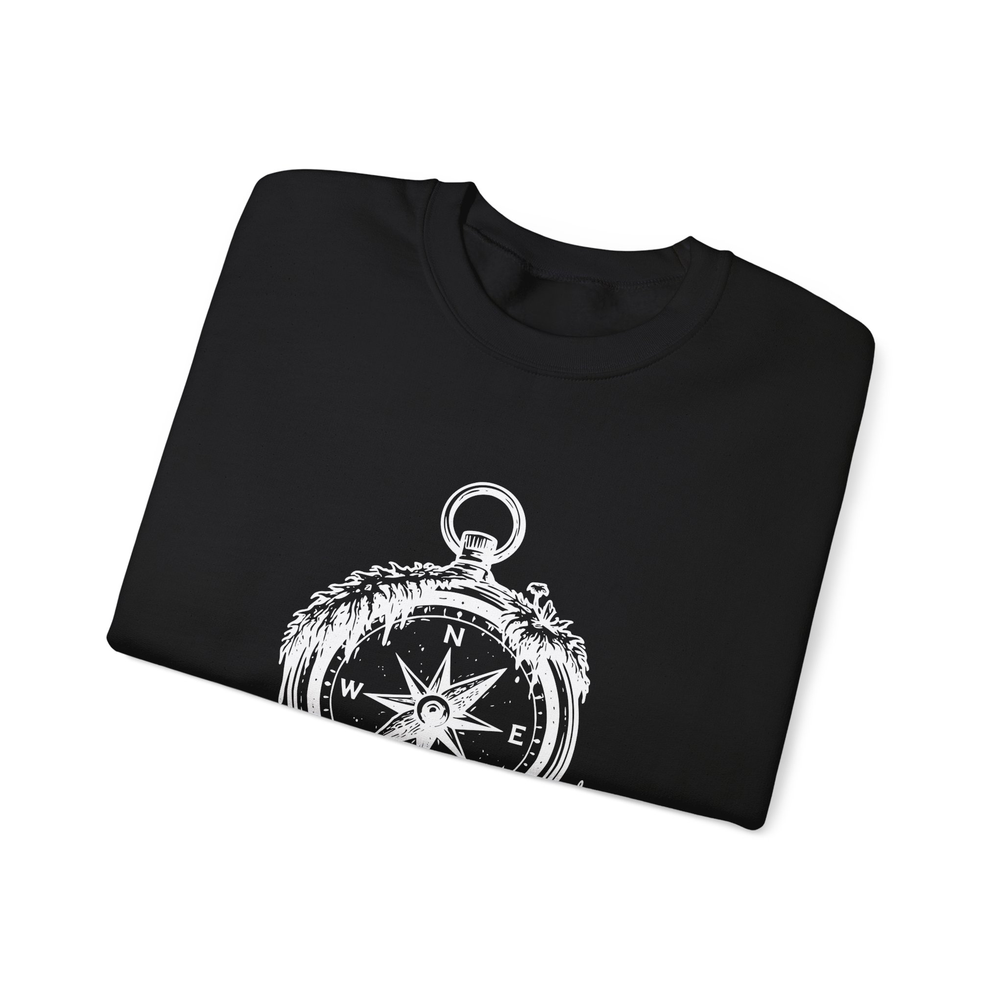 Nature Compass Sweatshirt – Soft Fleece Unisex Crewneck, Outdoor Adventure Compass Graphic Pullover 8 Nature Compass Sweatshirt – Soft Fleece Unisex Crewneck, Outdoor Adventure Compass Graphic Pullover - Image 7