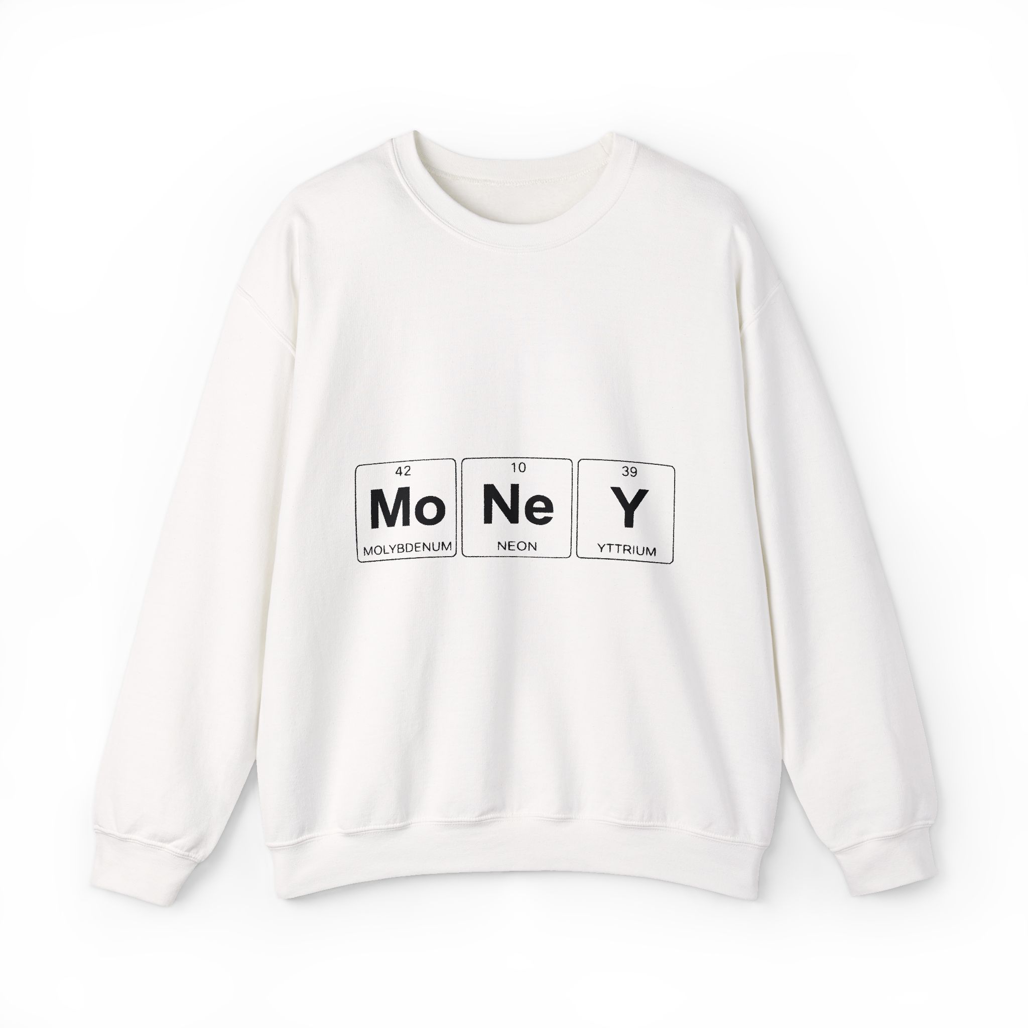 Money Periodic Table Sweatshirt – Soft Fleece Crewneck, Finance Science Graphic Unisex Pullover 1 Valentine’s Day money periodic table graphic sweatshirt, unisex soft fleece crewneck with science-inspired finance humor, cozy streetwear gift for him and her
